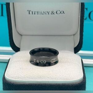 Tiffany & Co Titanium 1837 Ring Size 7.5 Pristine